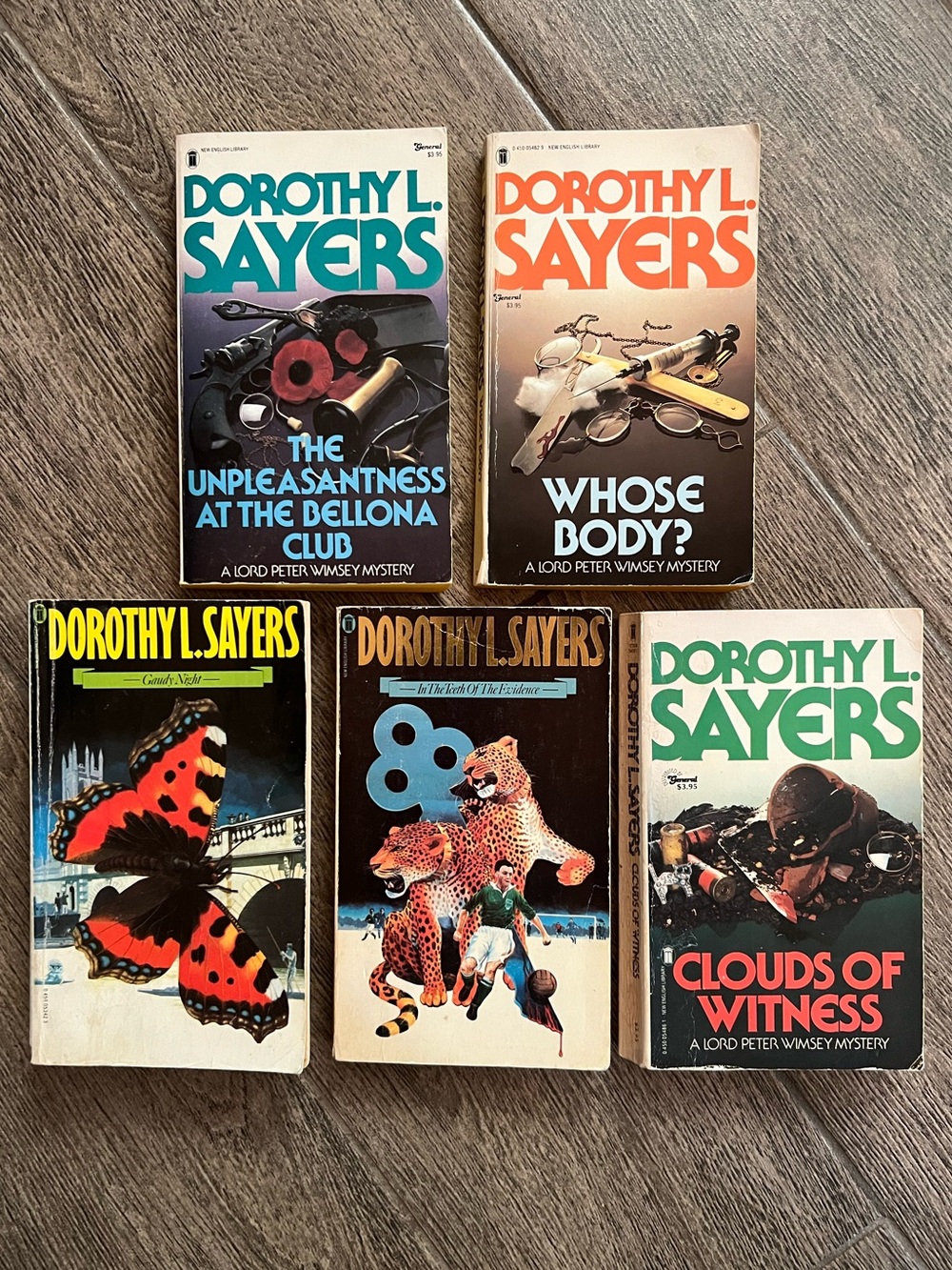 Vintage Dorothy L Sayers Mystery Paperback Bundle of 5 Lord Peter Wimsey